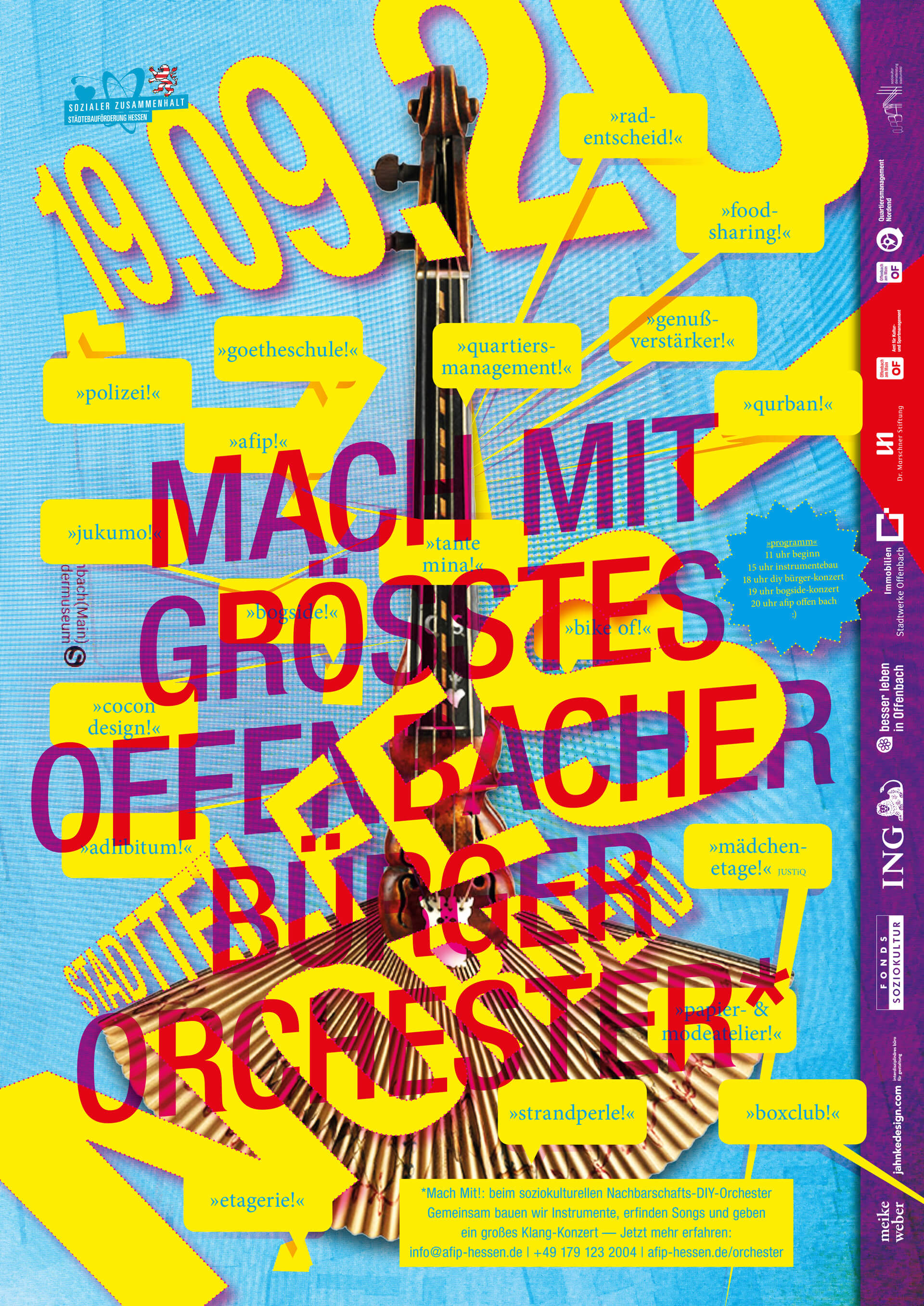 plakat/poster jahnkedesign lutz jahnke diy orchester offenbach