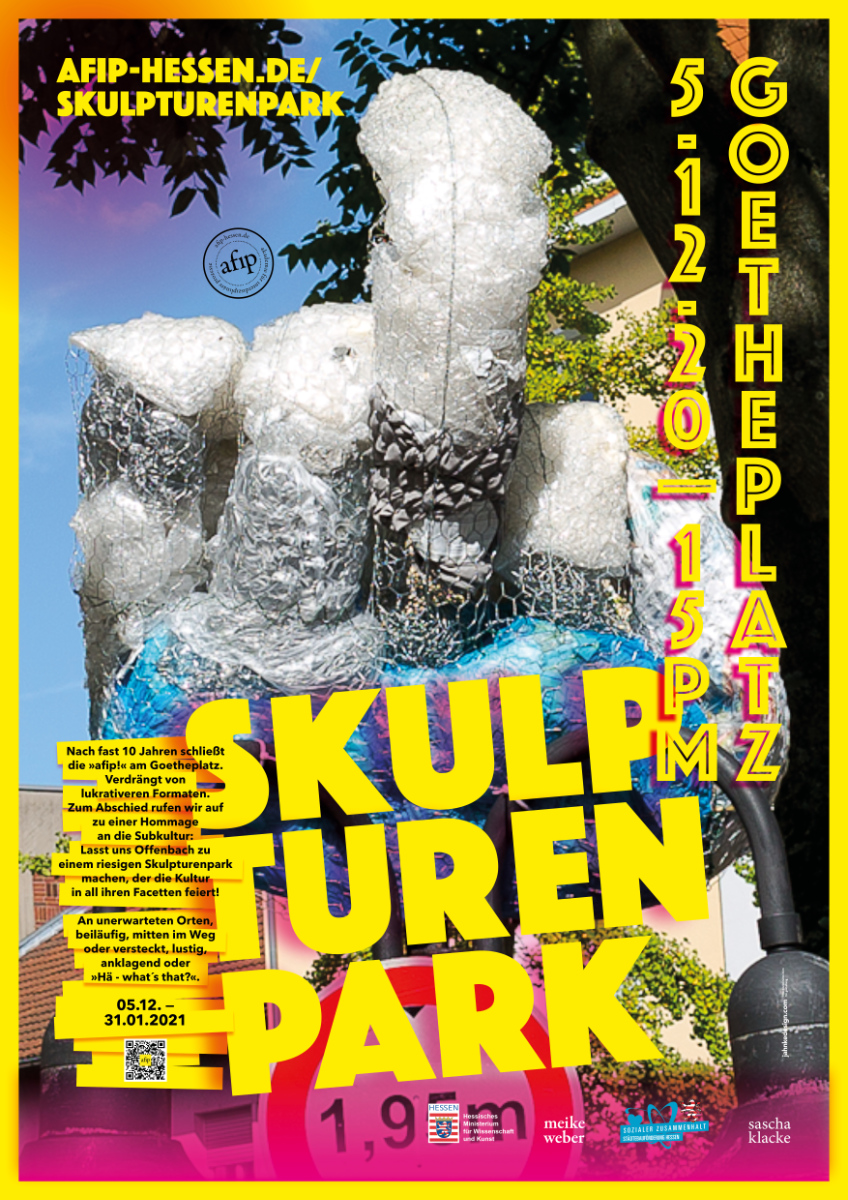 plakat/poster jahnkedesign lutz jahnke skulpturenpark offenbach