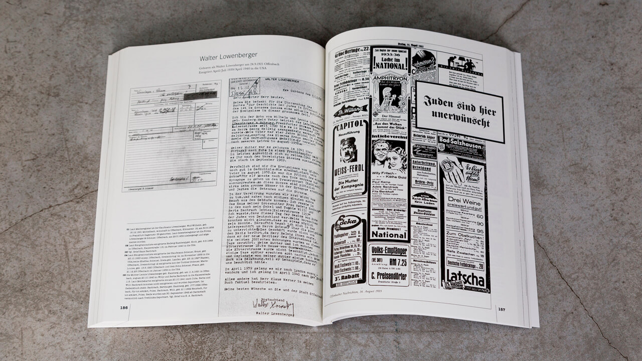 buchgestaltung juden in offenbach erinnern sich designbüro jahnkedesign offenbach